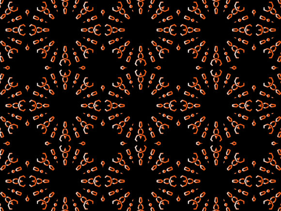 Bold Black and Orange Geometric Patterns