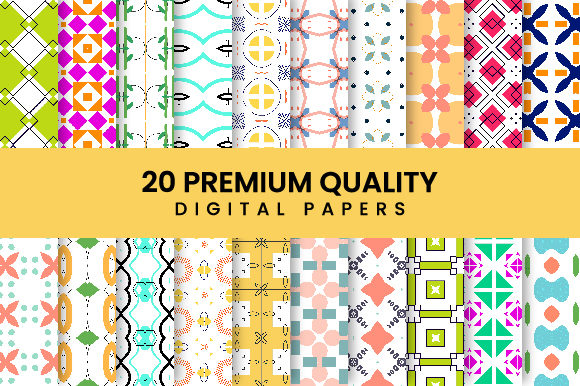 Geometric Digital Paper Bundle: Patterns That Work Across Your Real Projects