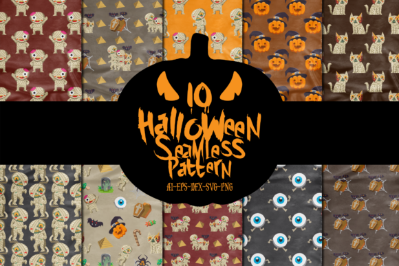 Halloween Seamless Pattern for You Party: Unleashing Endless Textures Across Creative Projects