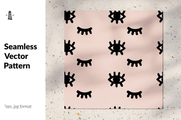 Hand Drawn Eye Seamless Pattern: A Professional Resource for Design and Branding