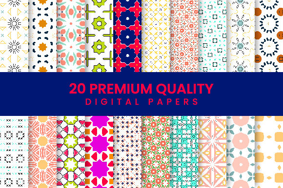 Premium Quality Digital Paper Set: Elevating Creative Projects with Seamless Design Versatility