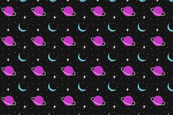 Space Seamless Pattern: A Versatile Design Asset for Creatives and Professionals