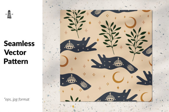 Spiritual Seamless Pattern